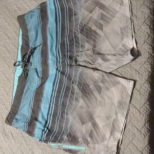 ZeroXposur Men's Swim Shorts - Blue and Gray